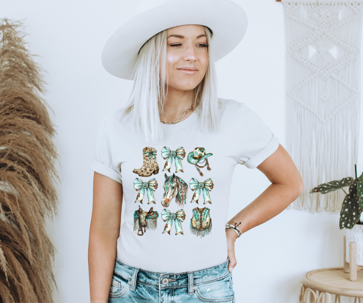 Bows, Boots, & Horses Tee