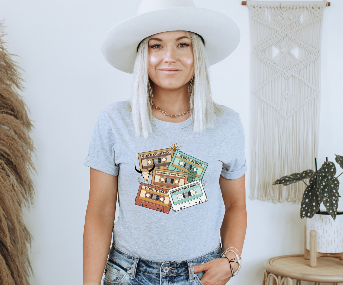 Country Music Cassette Tape Tee