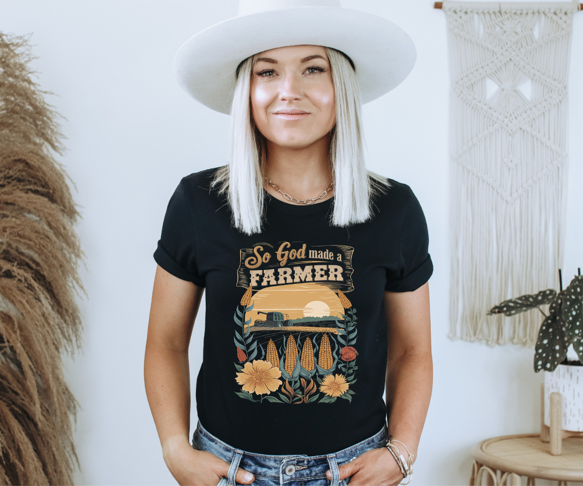 So God Made A Farmer Tee