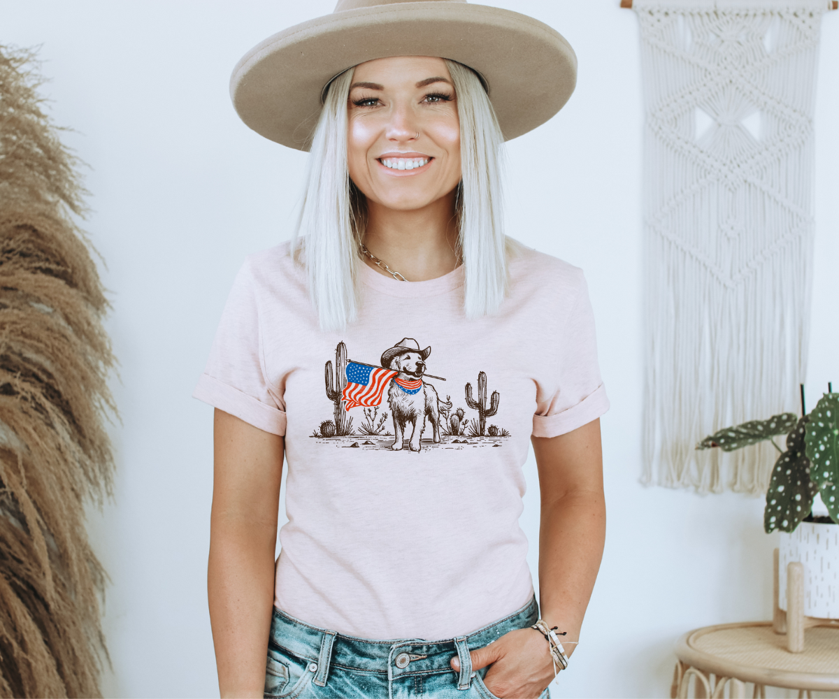 Patriotic Dog Tee