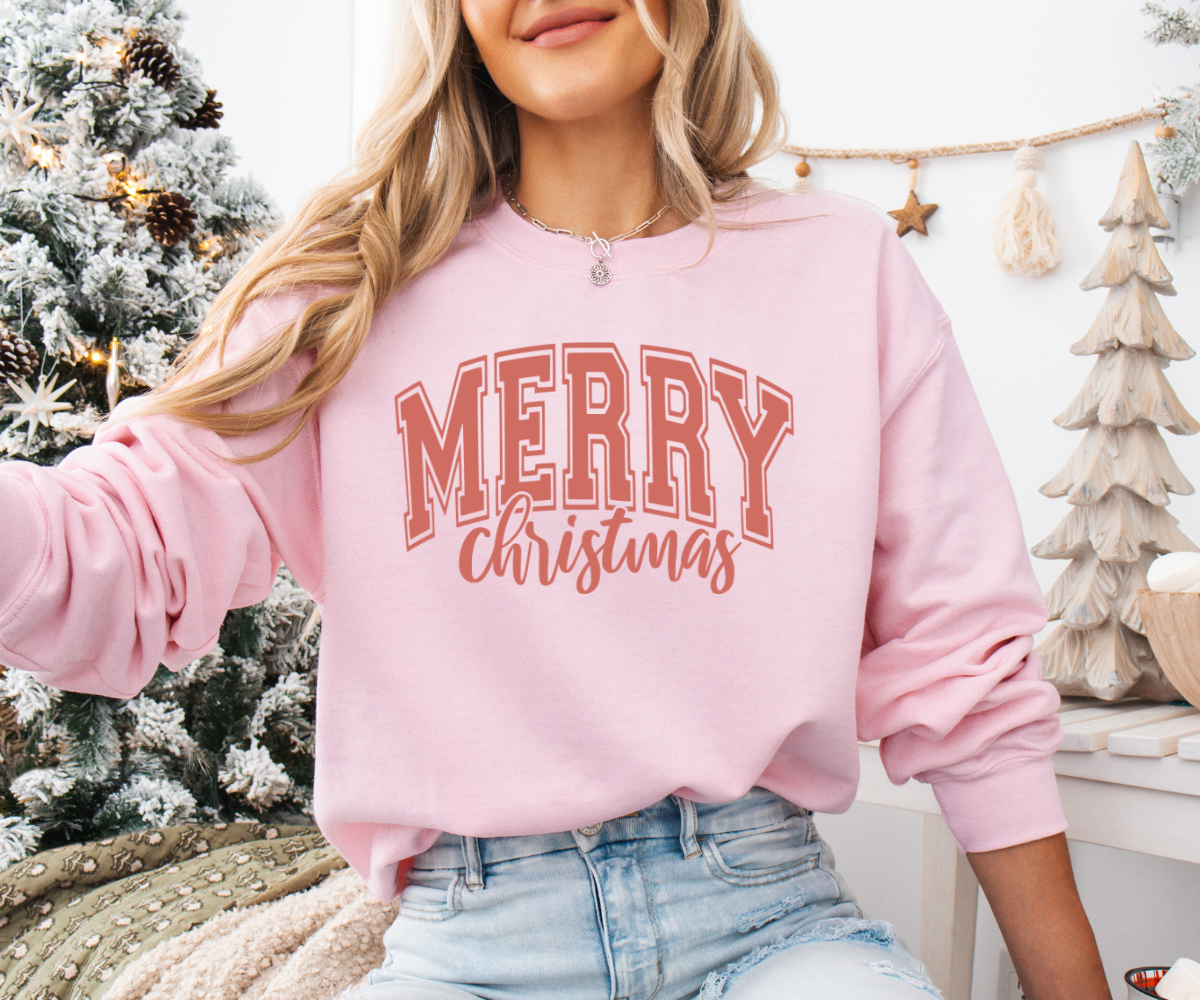 Red Merry Christmas Sweatshirt