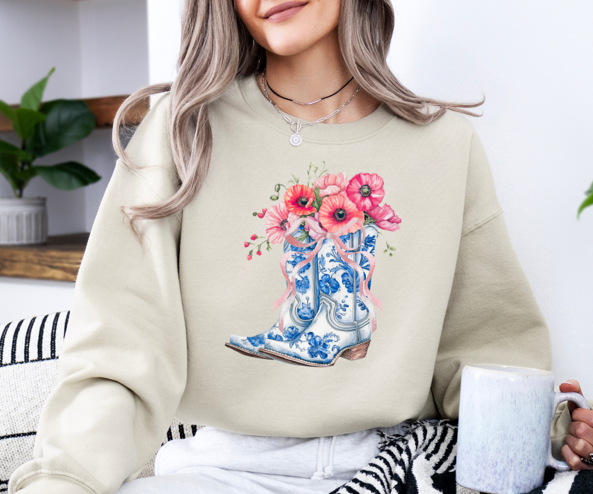 Bloom & Boots Cowgirl Sweatshirt