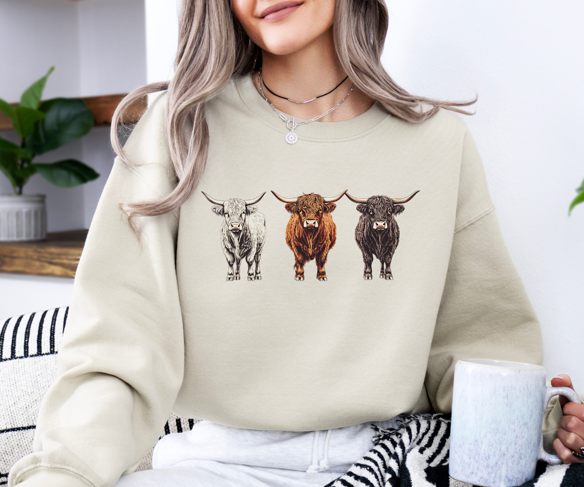 Highland Herd Graphic Sweatshirt