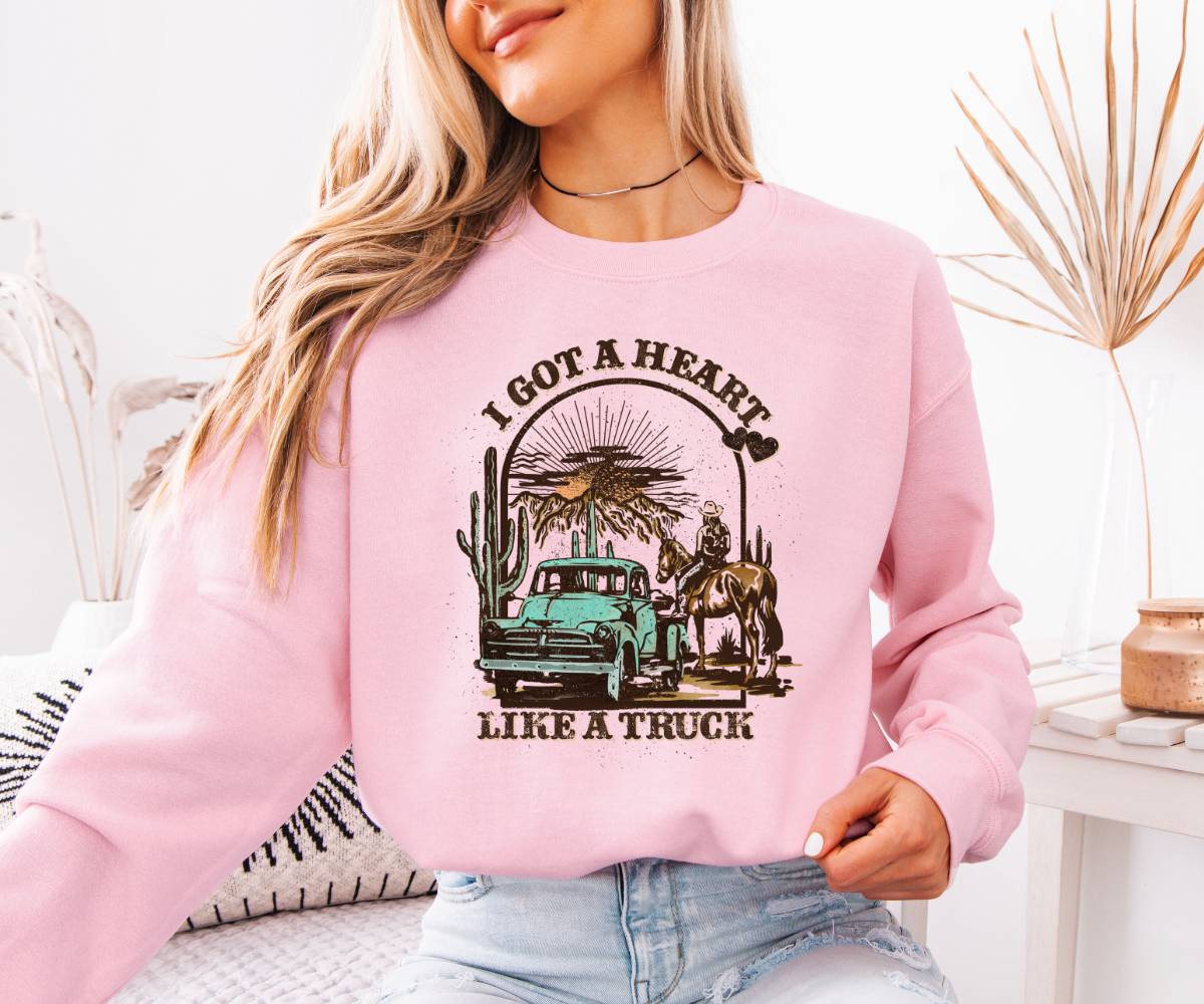 Heart Like A Truck Sweatshirt