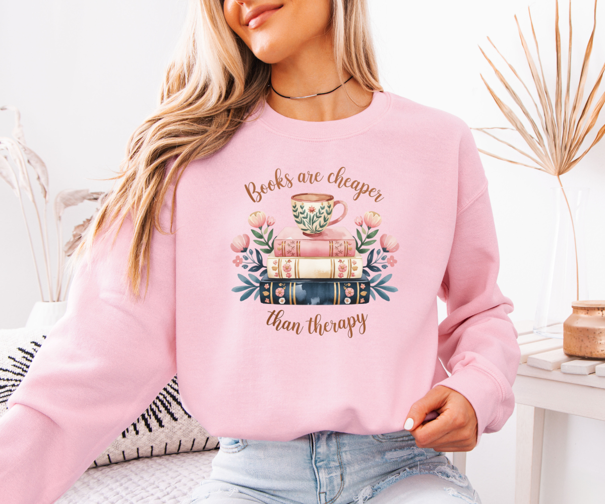 Books Over Therapy Sweatshirt