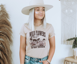 Wild Flowers and Wild Horses Tee