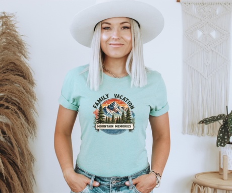 Family Vacation Mountain Memories Tee