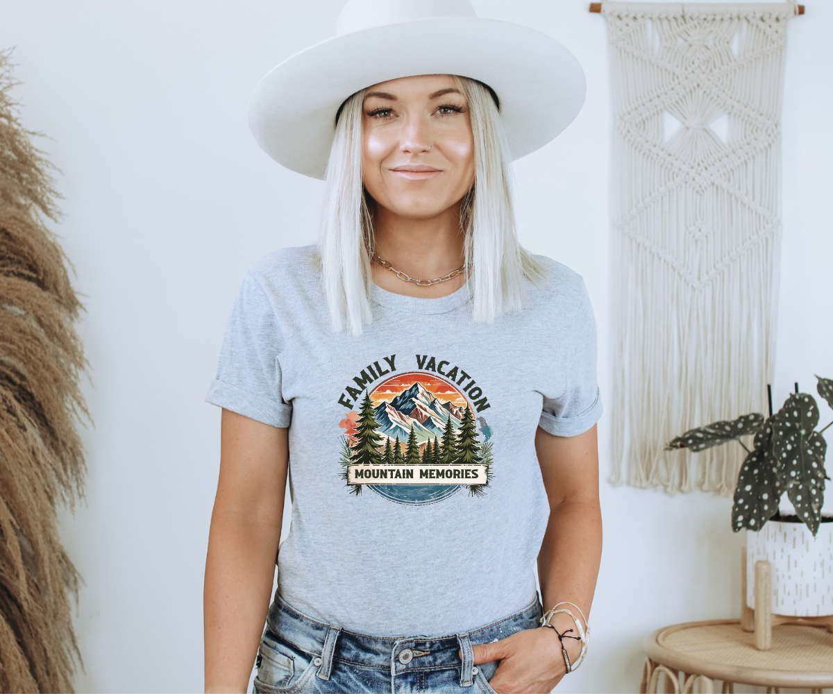 Family Vacation Mountain Memories Tee