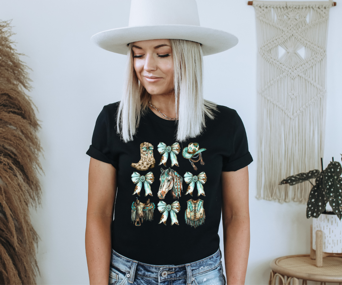 Bows, Boots, & Horses Tee