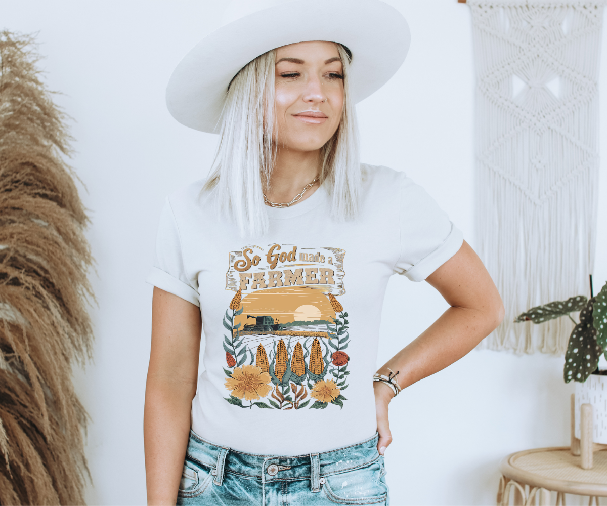 So God Made A Farmer Tee