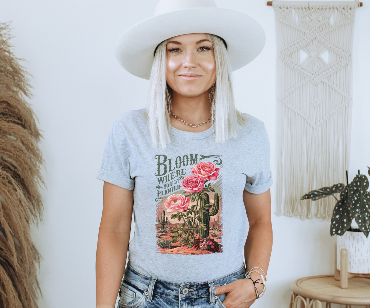Bloom Where You Are Planted Tee