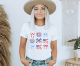 Fireworks & Freedom Bows Tee