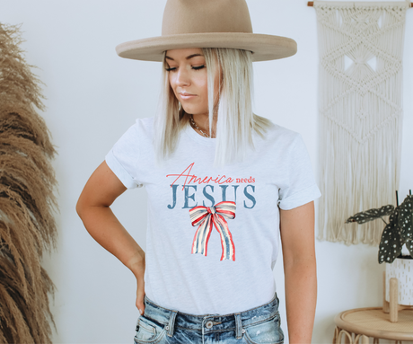 America Needs Jesus Tee