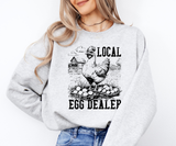 Local Egg Dealer Chicken (Black) Sweatshirt