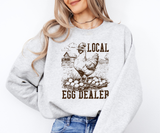 Local Egg Dealer Chicken (Brown) Sweatshirt