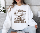Local Egg Dealer Chicken (Brown) Sweatshirt