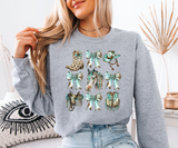 Cowgirl Grid Graphic Sweatshirt