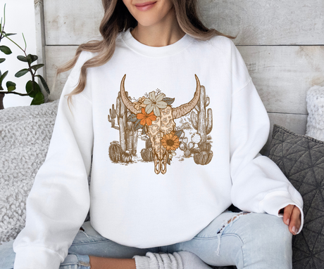 Desert Bloom Longhorn Sweatshirt