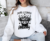 Just A Little Moody Cow Sweatshirt