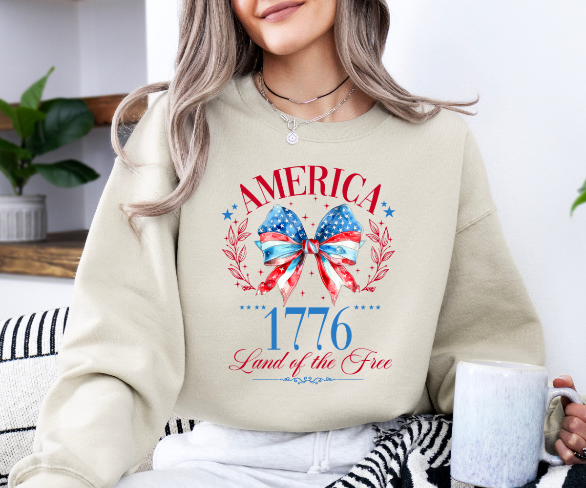 America 1776 Bow Sweatshirt