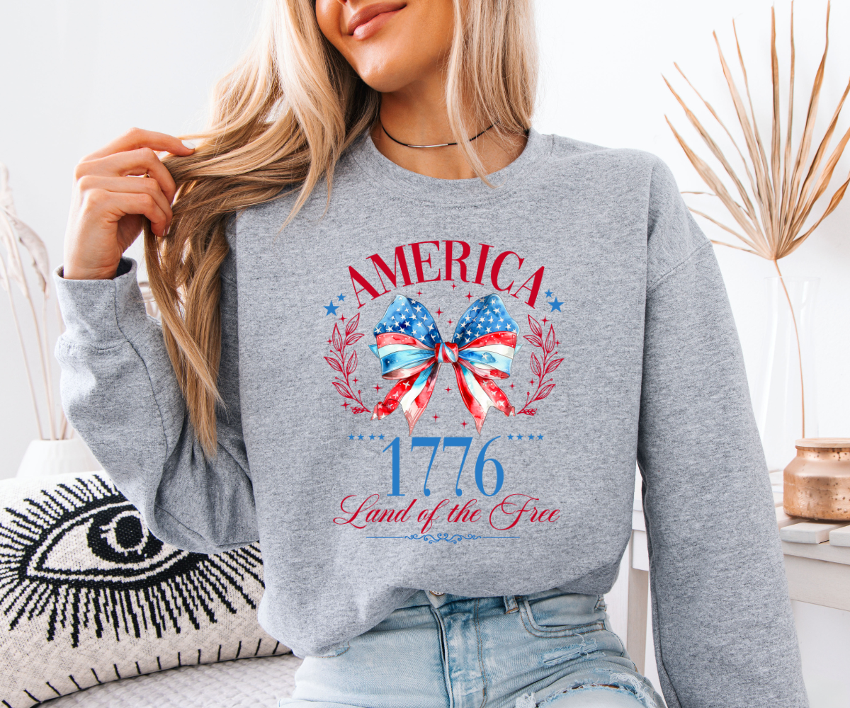 America 1776 Bow Sweatshirt