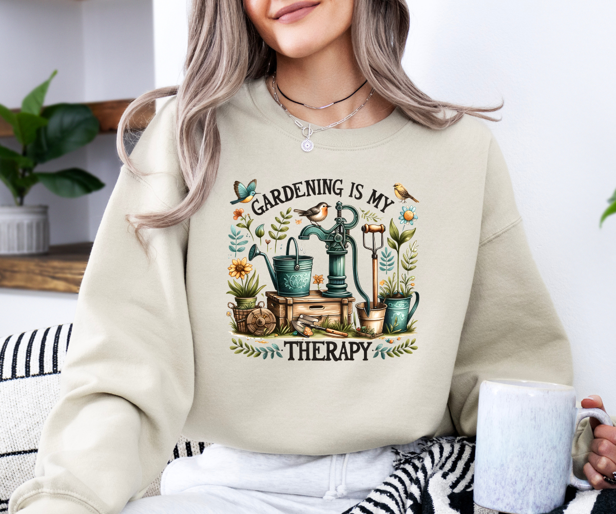 Gardening Is My Therapy Sweatshirt
