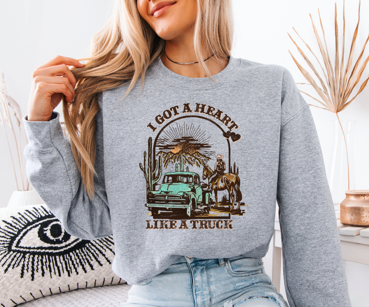 Heart Like A Truck Sweatshirt