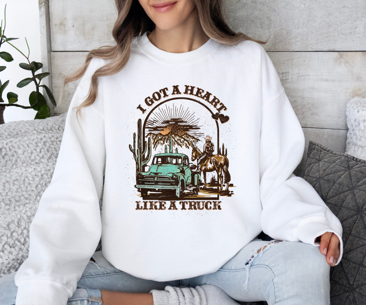 Heart Like A Truck Sweatshirt