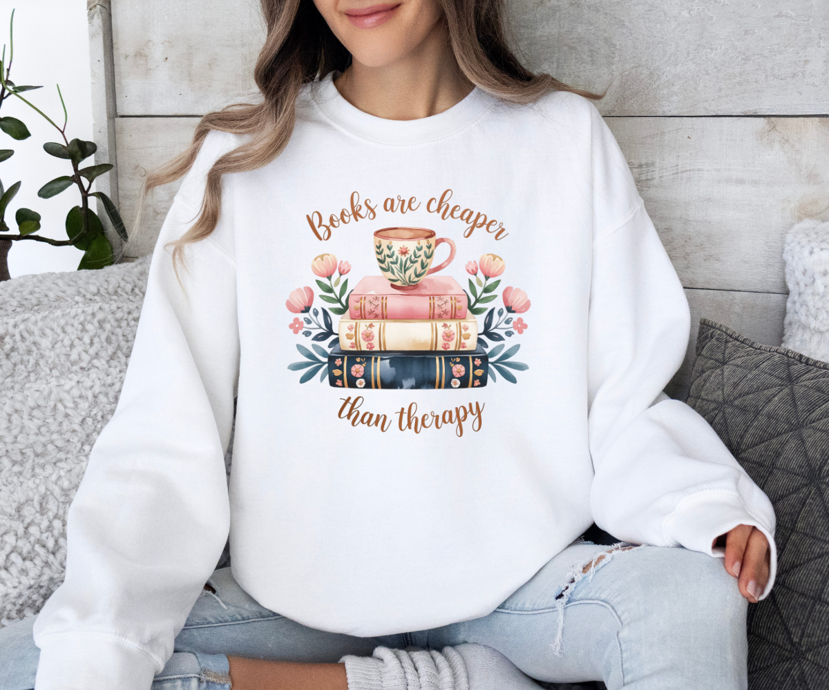 Books Over Therapy Sweatshirt
