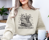 Booktrovert Floral Sweatshirt